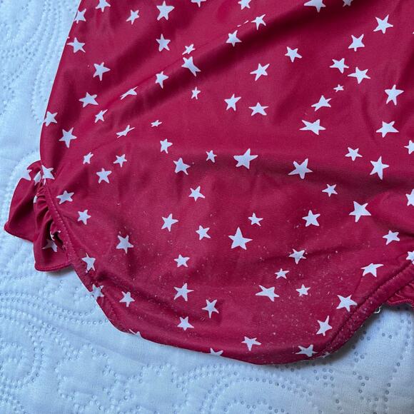 SweetHoney One Piece Red Stars Swim Suit Size 4T - Picture 5 of 6